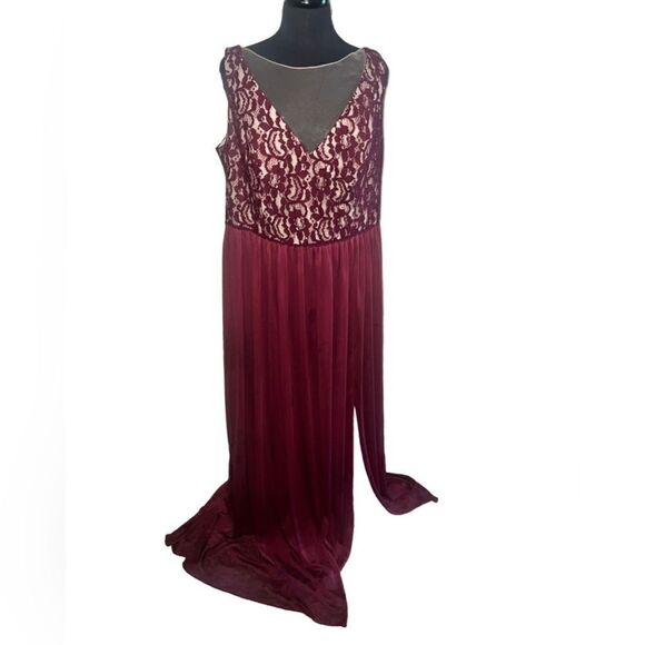 David’s Bridal Burgundy Dress - Picture 2 of 5